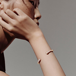 HERMES Clou de Forge 750 ST バングル ローズゴールド Clou de forge bracelet | Hermès USA